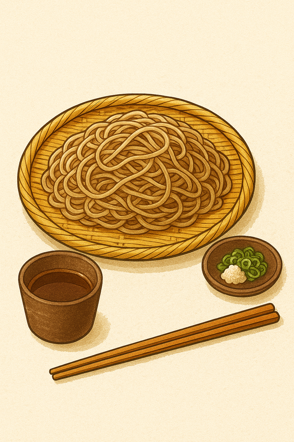 信州そばのイラスト